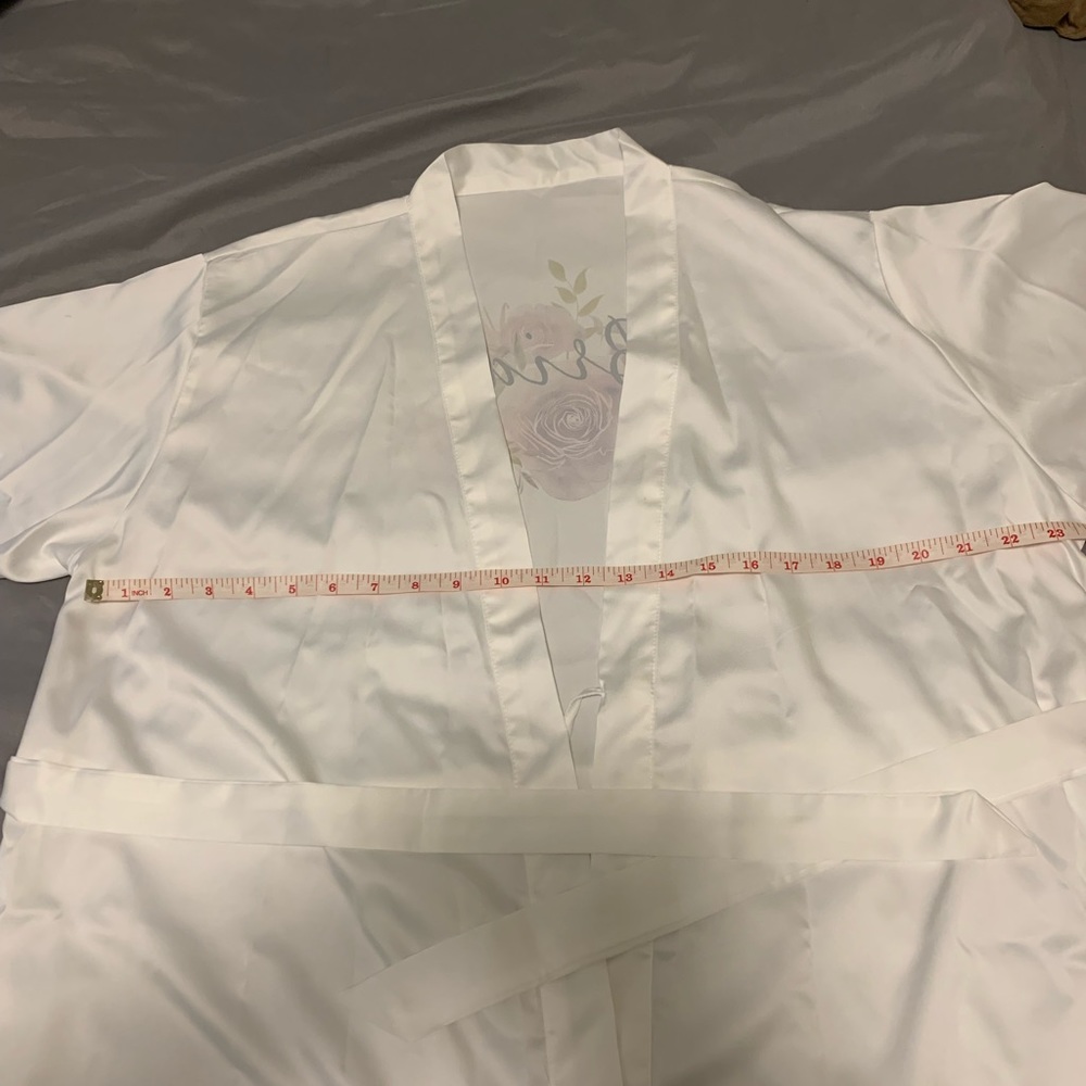 Wedding Satin Bride Robe - Picture 3 of 5